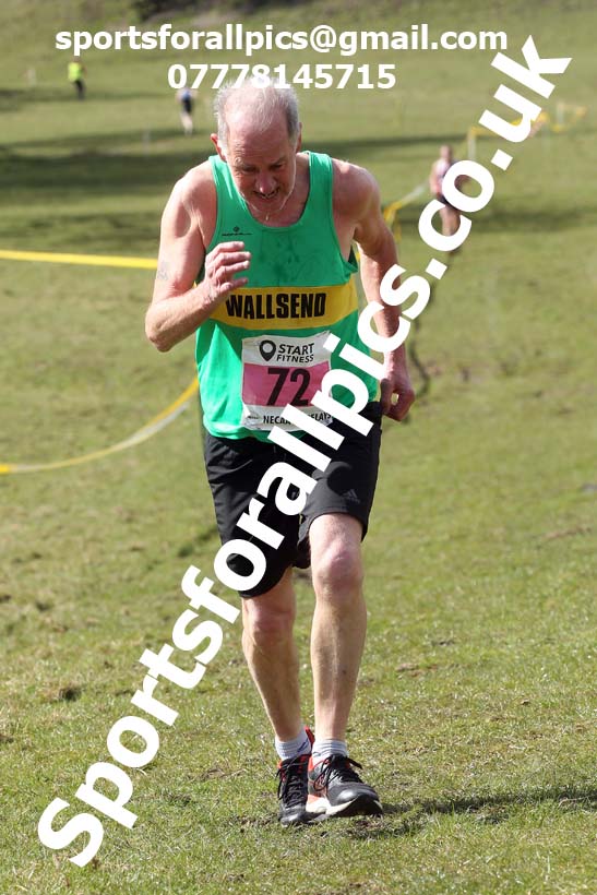 Masters men 2021 NECAA Cross Country Relays, Thornley Farm, Peterlee, Saturday, April 10th. Photo: David T. Hewitson/Sports for All Pics